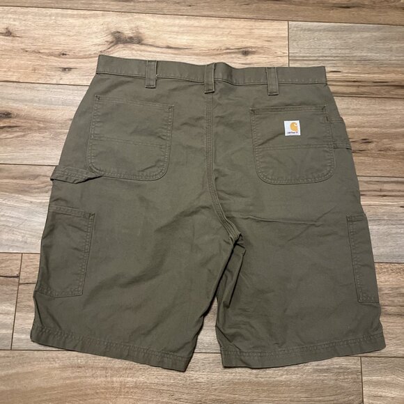 Men's Carhartt Carpenter Utility Shorts SZ 40x10 Brown B147 LBR Casual Work - Picture 5 of 7